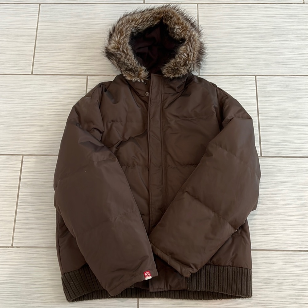 Mens Guess Chinchilla puffer jacket
